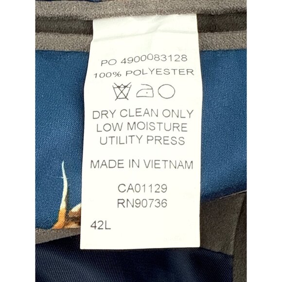 Lauren Ralph Lauren Gray Blazer Sport Coat Two Button Jacket Lining Menswear - Picture 8 of 8